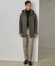 GOTAIRIKU 25年新作/3シーズン対応【仕事で着用可】メランジカルゼ フーデッドブルゾン_無地