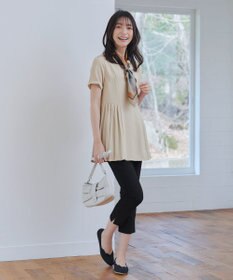 Tiaclasse L 【日本製】ドライモーメント裾スリットパンツ