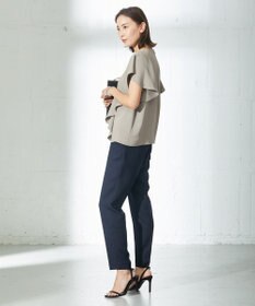 ICB L 【新色追加・洗える】 FluidBackSatin ドロストパンツ