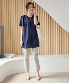 Tiaclasse L 【日本製】ドライモーメント裾スリットパンツ