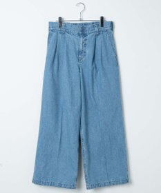 WEGO 【ウエストゴム】スーパーバギーデニムスラックス