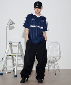 WEGO 【ユニセックス着用ITEM/MLサイズ展開】ラインゲームロゴT（SS）