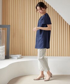 Tiaclasse L 【日本製】ドライモーメント裾スリットパンツ