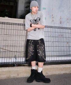 WEGO スーパーバギーフリンジデニムショーツ