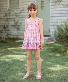 ANY KIDS ギンガム×フルーツ ワンピース水着