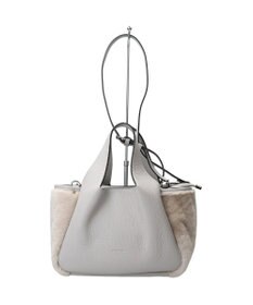 INTER-CHAUSSURES 【RIPANI】ムートンコンビレザーハンドバッグ