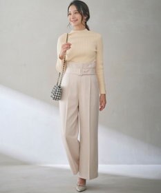 ANY SIS 【BAILA12月号掲載・貴島明日香さんコラボ】ハイカットリターン ワイドパンツ