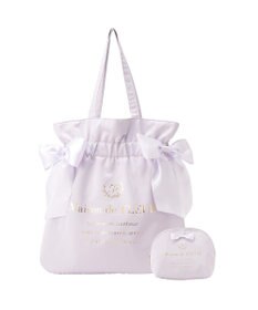 Maison de FLEUR 《セット商品》ダブルリボンギャザートート・ポーチ