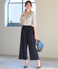 ANY SIS S 【洗える】ラッフルフレアジョーゼット ブラウス