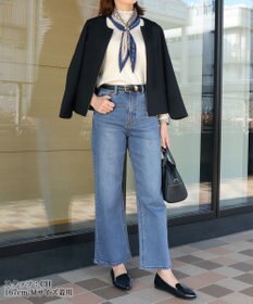 Tiaclasse 【安田美沙子さん/小倉優子さん着用】【洗える】ストレッチワイドデニム
