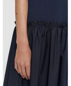 JOSEPH 【洗える】ポプリンジャージー　キャップスリーブドレス