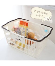 Mother garden しろたん お買い物 バスケット 49.5×24×35cm 日本製