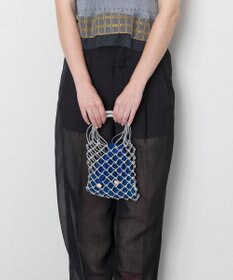 TRICOTE マクラメミニショルダーバッグ【巾着ポーチ付き】