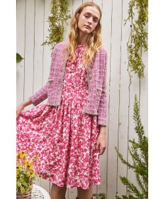 トッカ ローズ プリント プリーツ ワンピース ドレス 洗える】SLEEPING FLOWERS ドレス / TOCCA | ファッション通販 【公式