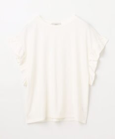 ANY ストレッチピケフリルTシャツ