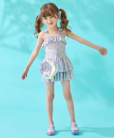 ANY KIDS 総柄 フリル ワンピース 水着