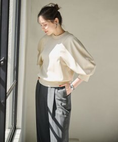 #Newans ラウンドスリーブカットソー