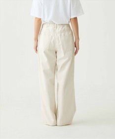 caqu FS linen wide boy`s コットンリネンワイドストレートデニム