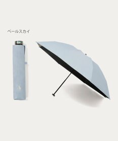 MOONBAT 【遮光率100％/遮熱/UV/大寸/軽量】POLO RALPH LAUREN（ポロ ラルフローレン）晴雨兼用日傘  ポロポニー 無地 折りたたみ傘 大きめ