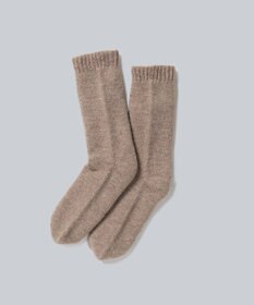 WHITE MAILS 【UNISEX】WOOL PAPER DOUBLE KNIT ルームソックス