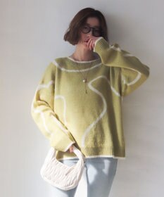 WEGO 【25年秋冬新作】ニュアンスライン配色プルオーバー