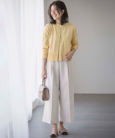 組曲 【UVケア・接触冷感】MINA 6分袖ニットプルオーバー