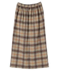 Green Parks シャギーチェックスカート