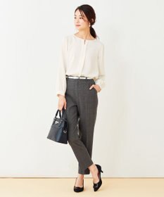 ANY SIS 【蓄熱効果】サーモトロン 2WAYストレッチ テーパードパンツ（チェック柄）