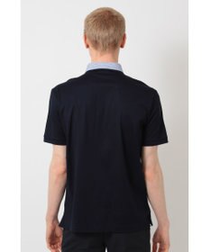 DAKS GIZAコットン THOMAS MASONチェック シャツカラーポロ
