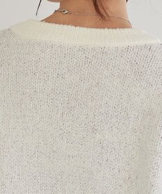 WEGO フラッフィーグラフィックBIGニットプルオーバー