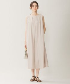 自由区 S 【WEB限定カラーあり・洗える】タッサーポプリンノースリーブ ワンピース