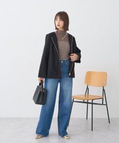 earth music&ecology 【イージーケア】【洗濯機洗い可】レンチング(TM)エコヴェロ(TM)(リブタートル)