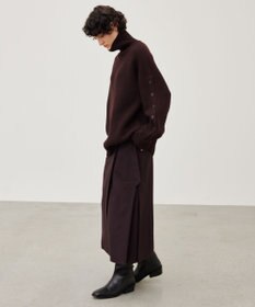 BEIGE， 【洗える】LEADER / ボタンディティールハイネックトップス