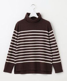 J.PRESS LADIES 【洗える】SEMI WORSTED WOOL バスクボーダー ニット