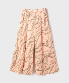 GRACE CONTINENTAL チェーンプリントタックキュロット