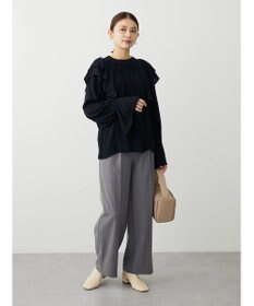 Green Parks ・Ｐｅｔｉｔ　Ｆｌｅｕｒ　ラッフルショルダーブラウス