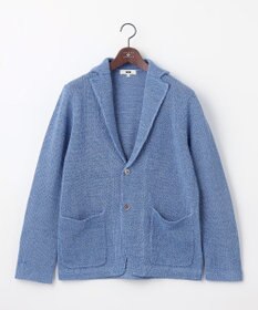 JOSEPH ABBOUD 【洗える】ストローヤーン ニット ジャケット