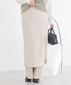 earth music&ecology ジップスリットＩラインスカート