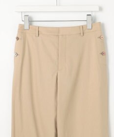 J.PRESS LADIES 【セットアップ対応・洗える】セルロースリネンストレッチ ワイド パンツ