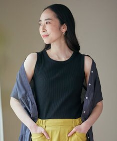 ANY L リブタンクトップ