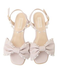 Maison de FLEUR パールリボンサンダル