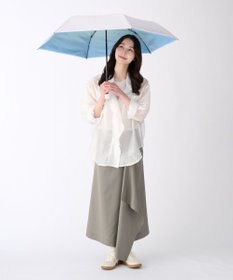 MOONBAT ハニカム断熱パラソル グラデーション 折りたたみ傘 晴雨兼用 日傘 一級遮光 UV