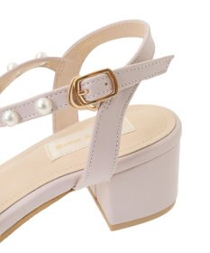 Maison de FLEUR パールリボンサンダル