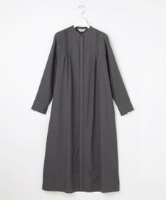 J.PRESS LADIES L Pe キュプラ Light ツイル ピーチ ウール ライク シャツ ワンピース