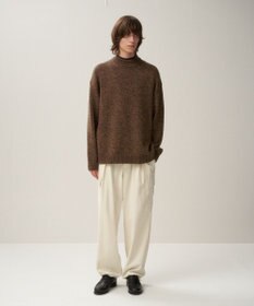 BABY WOOL MOULINE | モックネックセーター - UNISEX / ATON