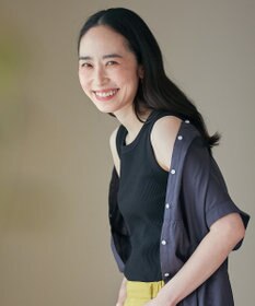 ANY L リブタンクトップ