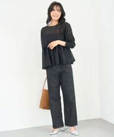 UNFILO 【UNFILO DENIM】撥水ストレッチ テーパードデニム