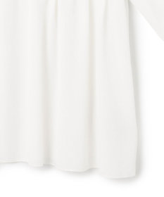 23区 L 【前後着用可能/洗える】ウォッシュドピーチツイル ブラウス