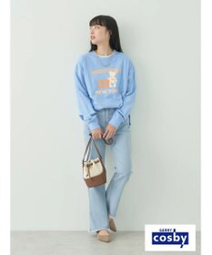 earth music&ecology Ｃｏｓｂｙ×ｅａｒｔｈ　ベアープリントロングＴシャツ