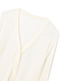 GRACE CONTINENTAL リブシアーニットカーディガン